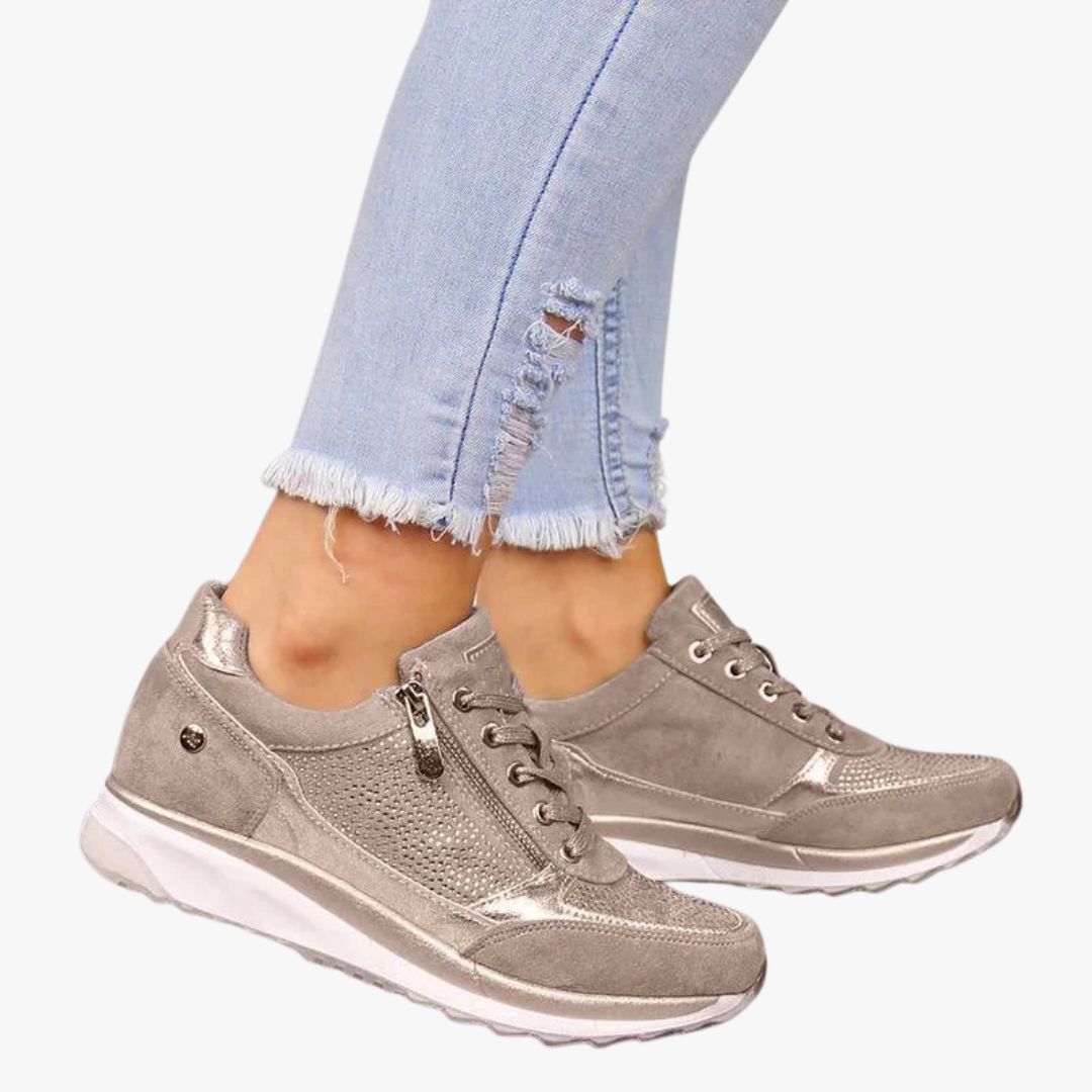Jace & Rose | Breathable Zipper Sneakers for Women