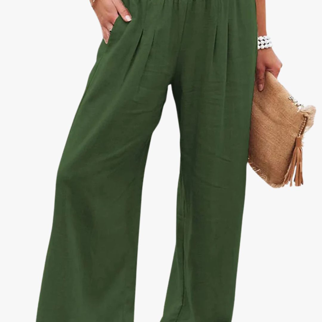 Jace & Rose | Casual Linen Summer Pants for Women
