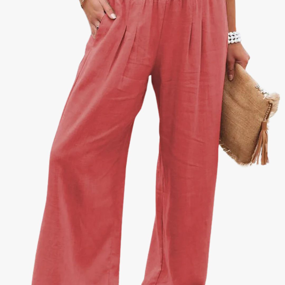 Jace & Rose | Casual Linen Summer Pants for Women