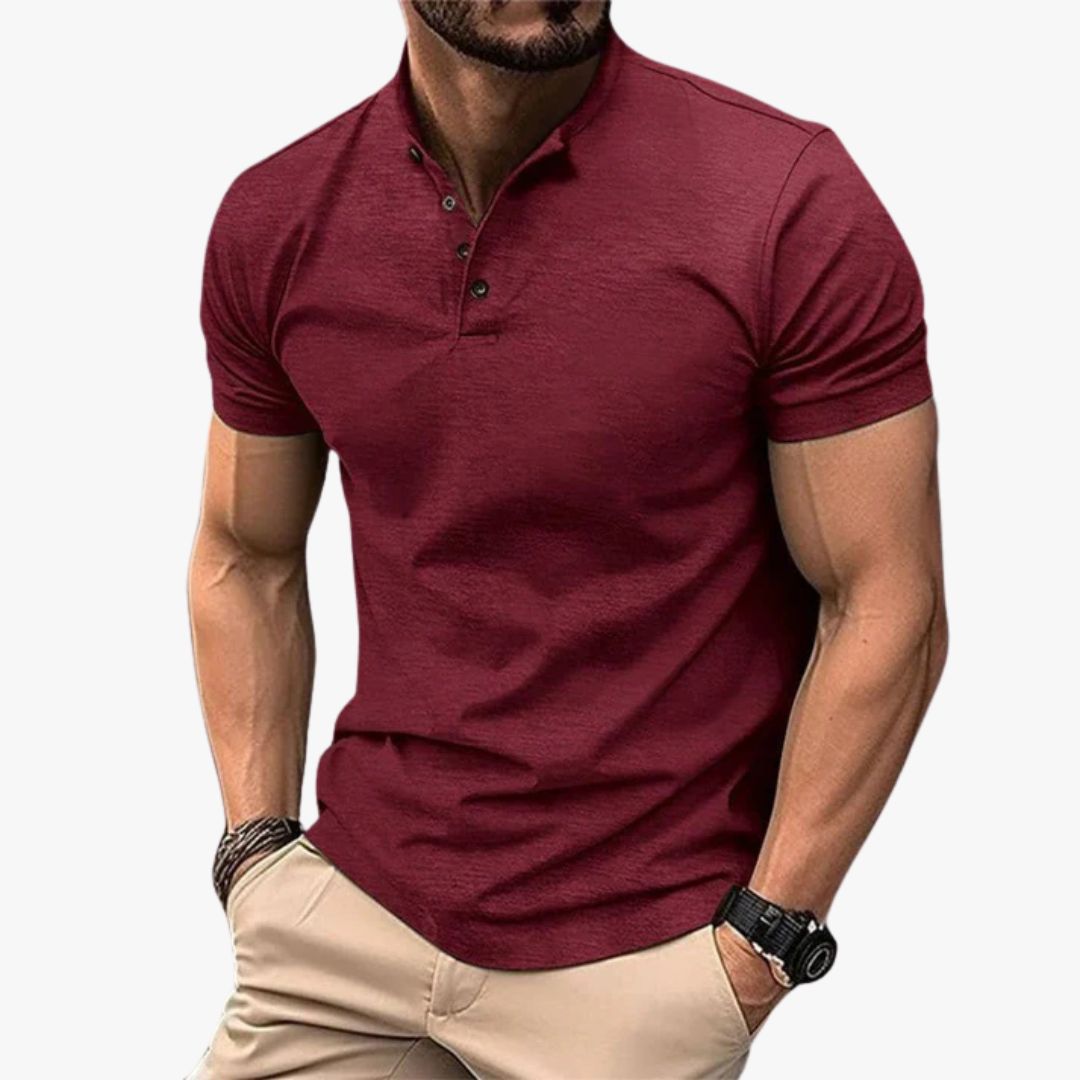 Jace & Rose Casual Polo Shirt Short Sleeve Breathable Fabric for Men