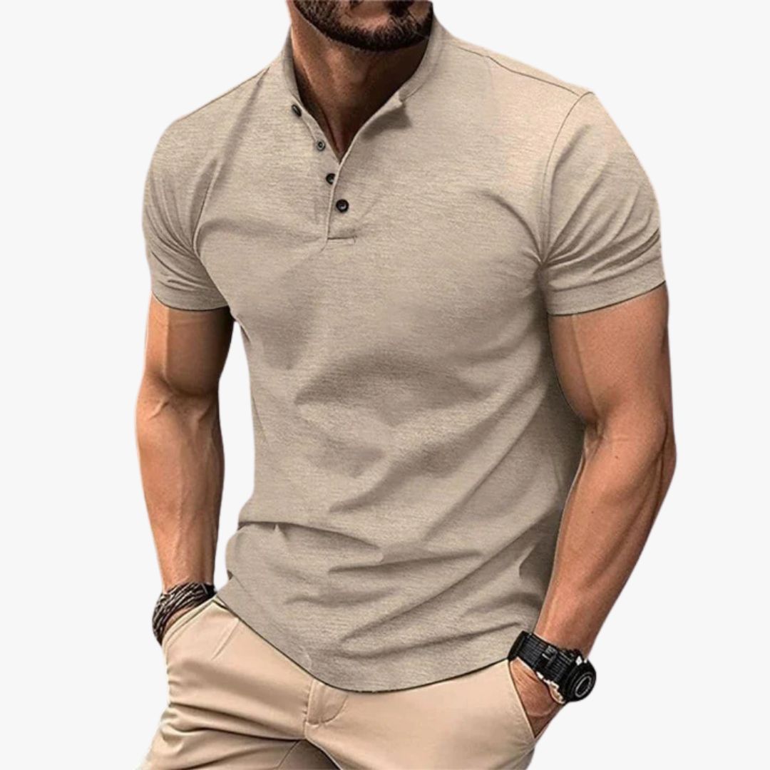 Jace & Rose Casual Polo Shirt Short Sleeve Breathable Fabric for Men