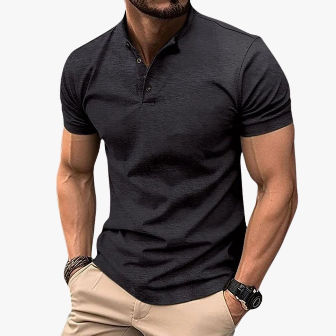 Jace & Rose Casual Polo Shirt Short Sleeve Breathable Fabric for Men