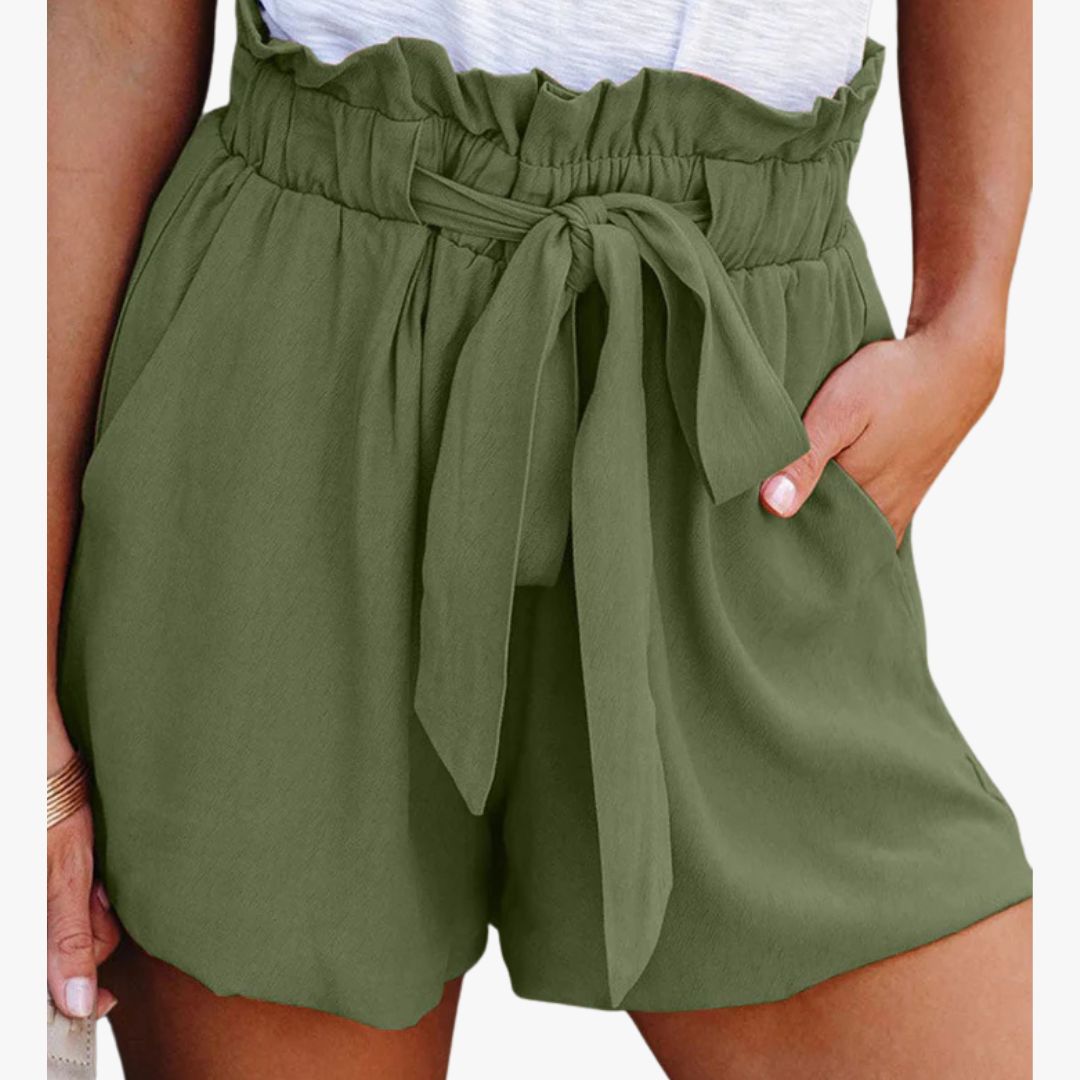 Jace & Rose Elastic Waist Wide Leg Shorts for Women