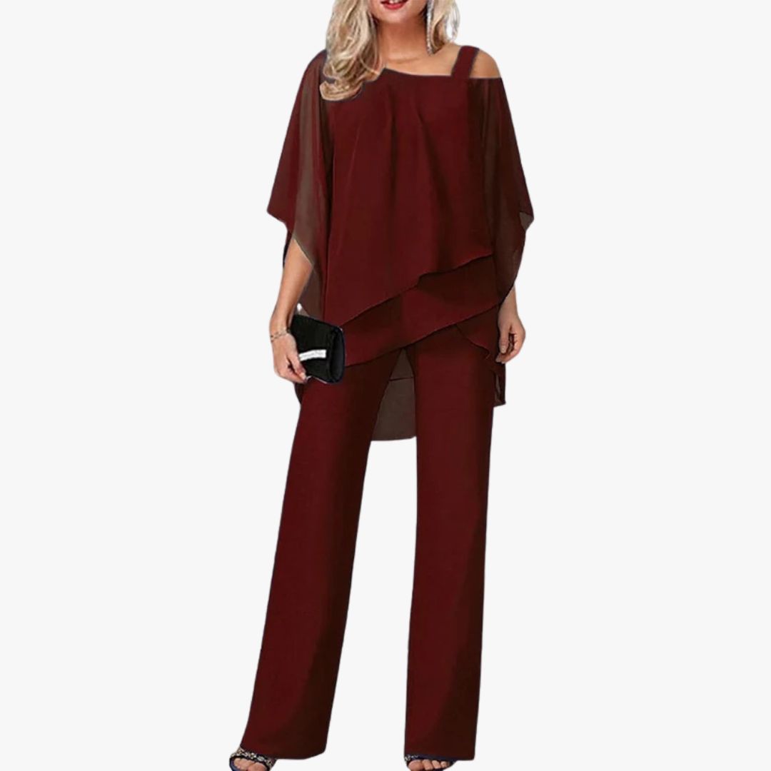 Jace & Rose Elegant Off Shoulder 2-Piece Set for Women