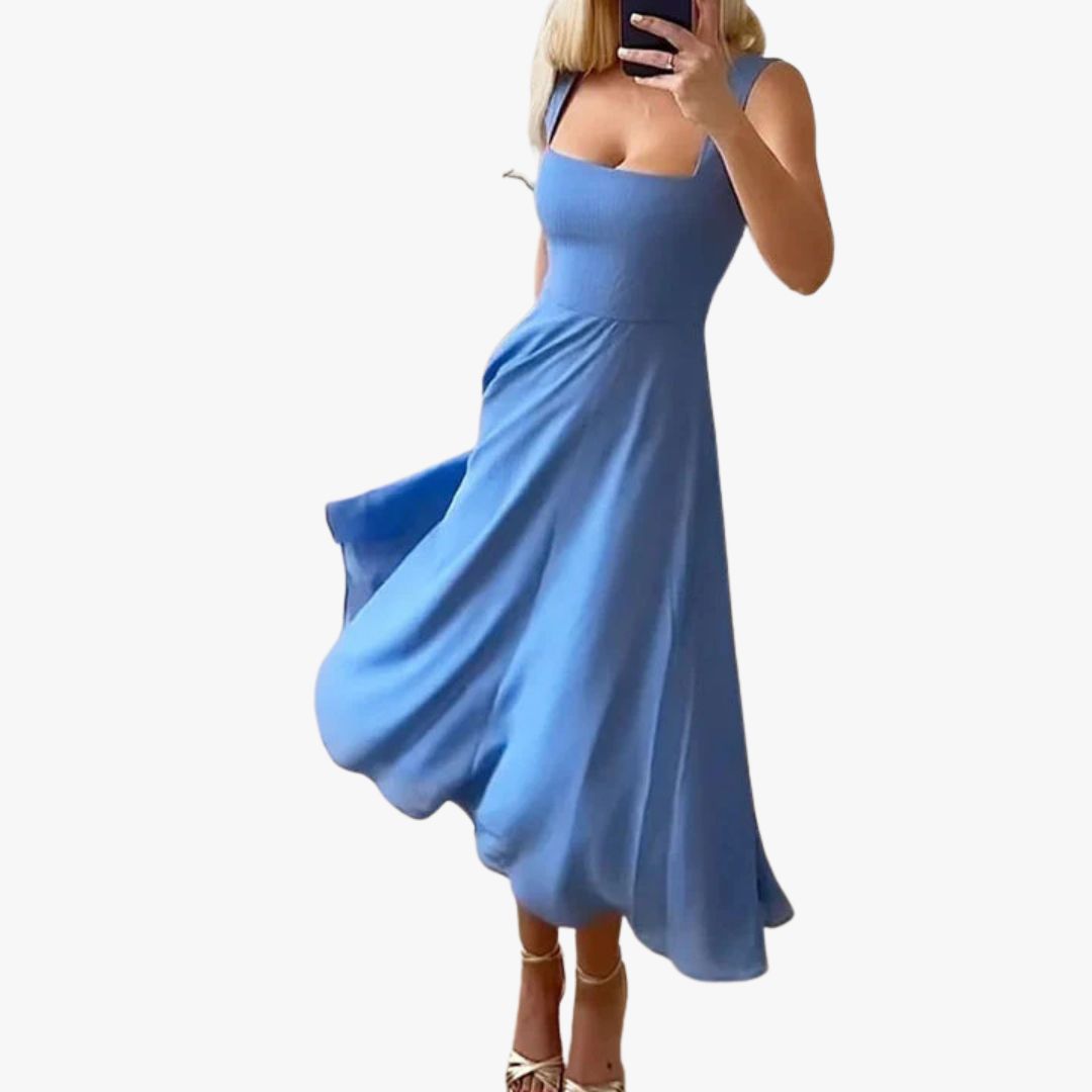 Jace & Rose Elegant Sleeveless Solid Color Dresses for Women