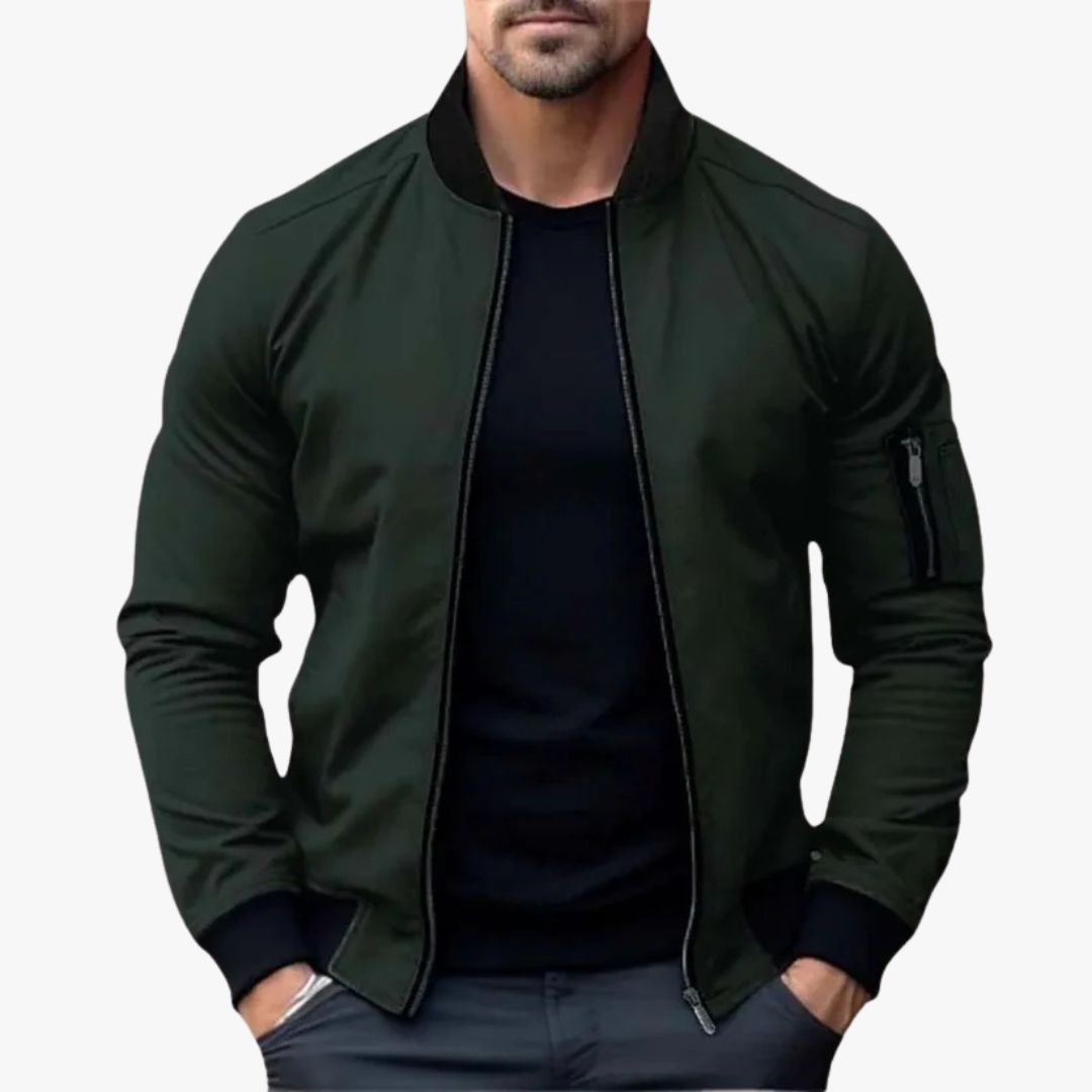 Jace & Rose Lightweight Breathable All-Season Bomber Jacket for Men