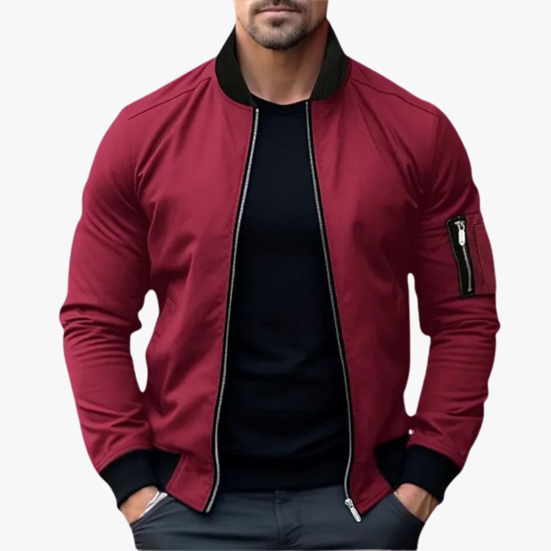 Jace & Rose Lightweight Breathable All-Season Bomber Jacket for Men