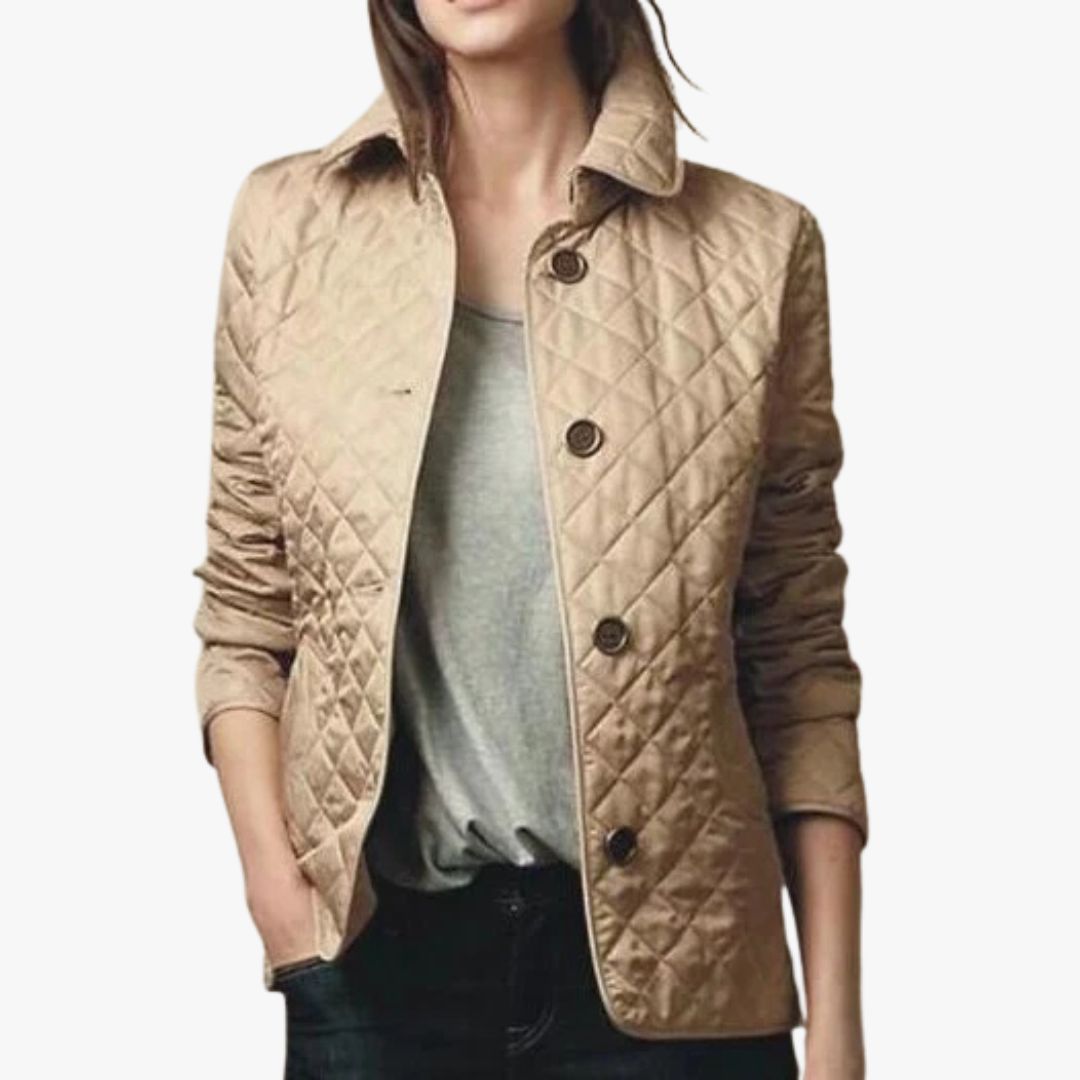 Jace & Rose Lightweight Quilted Button Closure Coat for Women