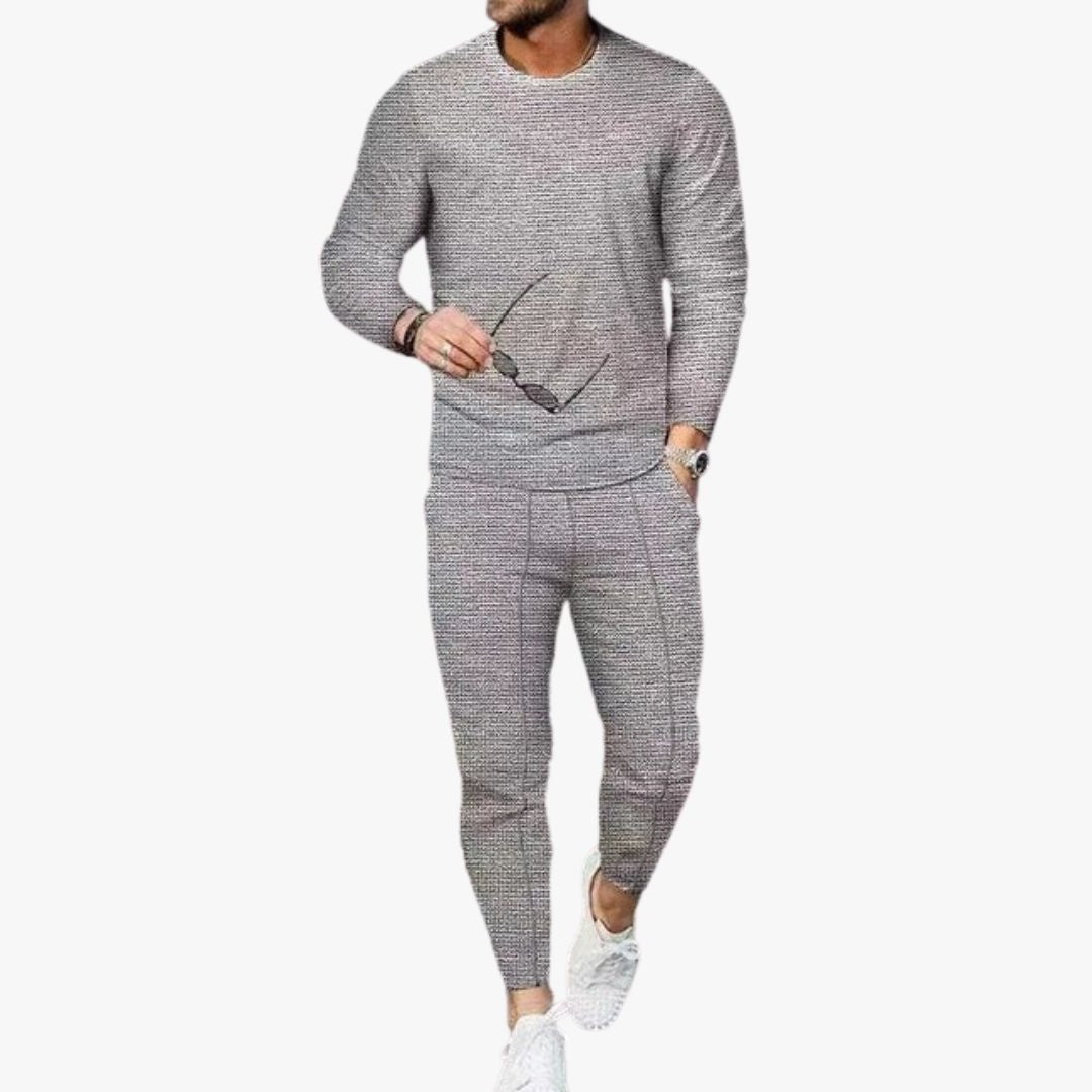 Jace & Rose Slim Fit Long Sleeve and Pants 2-Piece Set for Men