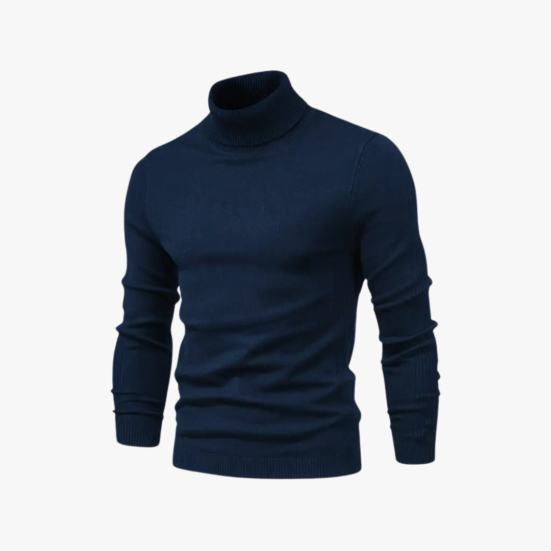 Jace & Rose Turtleneck Slim Fit Soft Knit Long Sleeve Sweater for Men