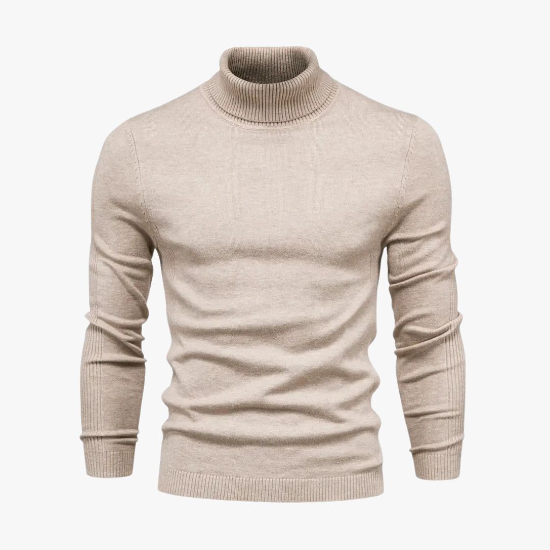 Jace & Rose Turtleneck Slim Fit Soft Knit Long Sleeve Sweater for Men