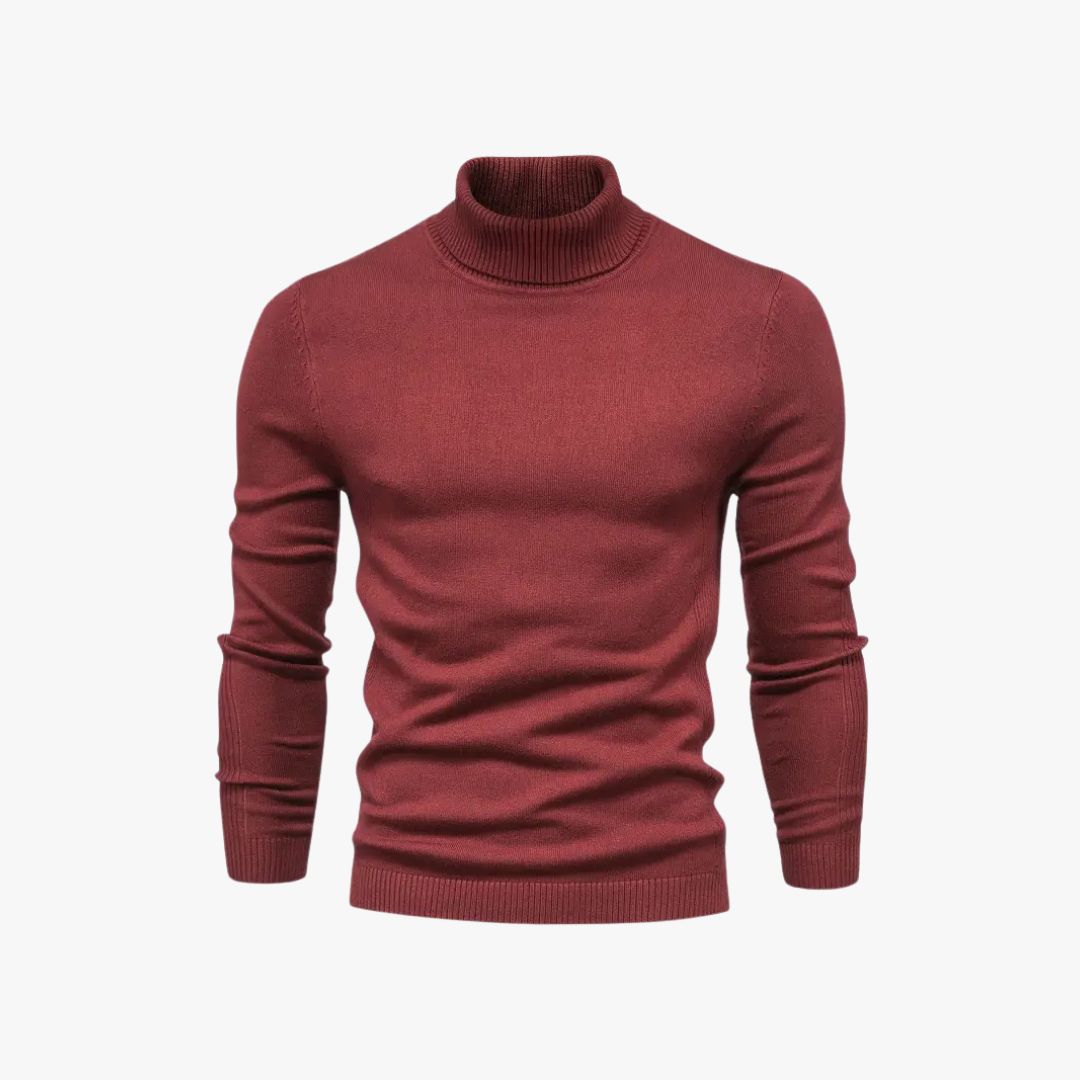 Jace & Rose Turtleneck Slim Fit Soft Knit Long Sleeve Sweater for Men