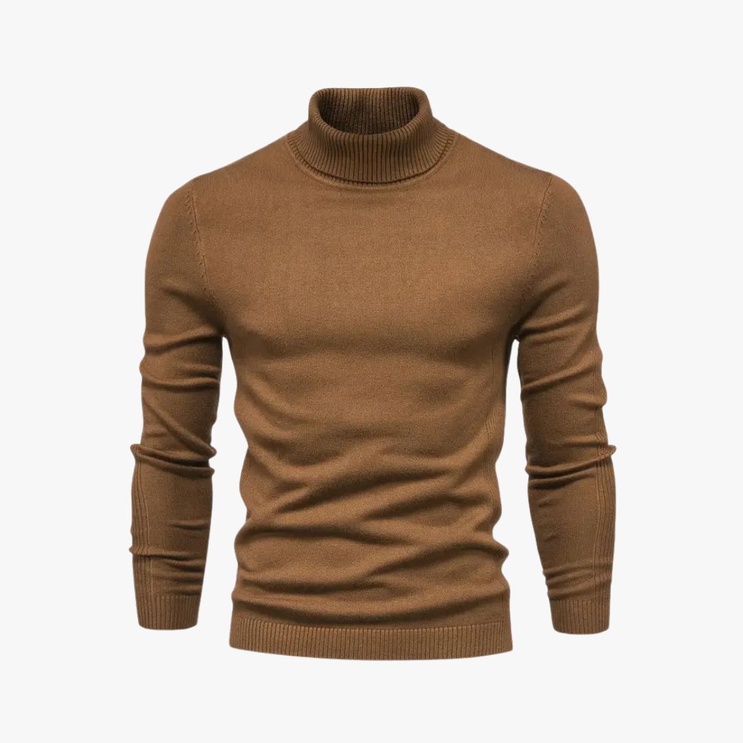 Jace & Rose Turtleneck Slim Fit Soft Knit Long Sleeve Sweater for Men