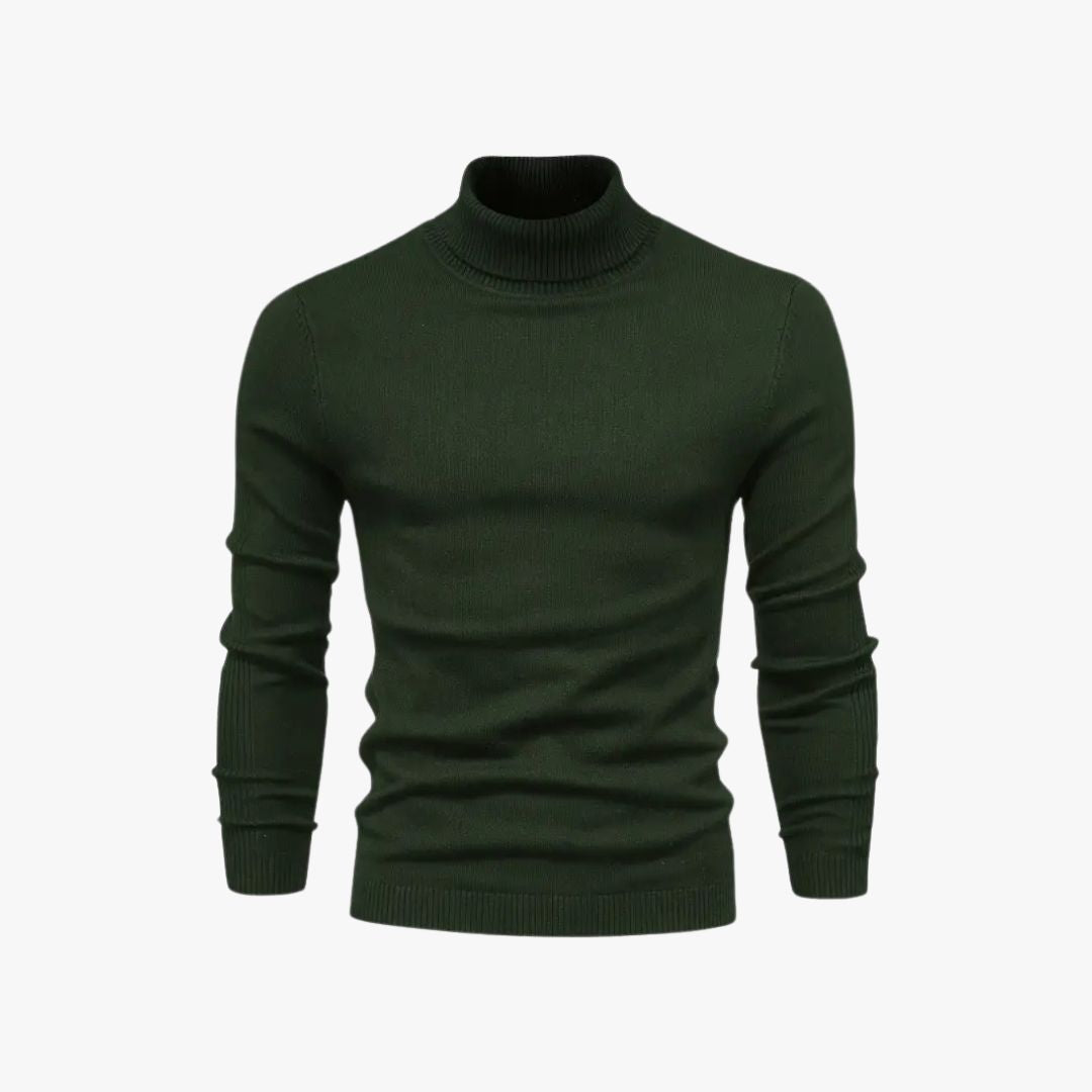 Jace & Rose Turtleneck Slim Fit Soft Knit Long Sleeve Sweater for Men