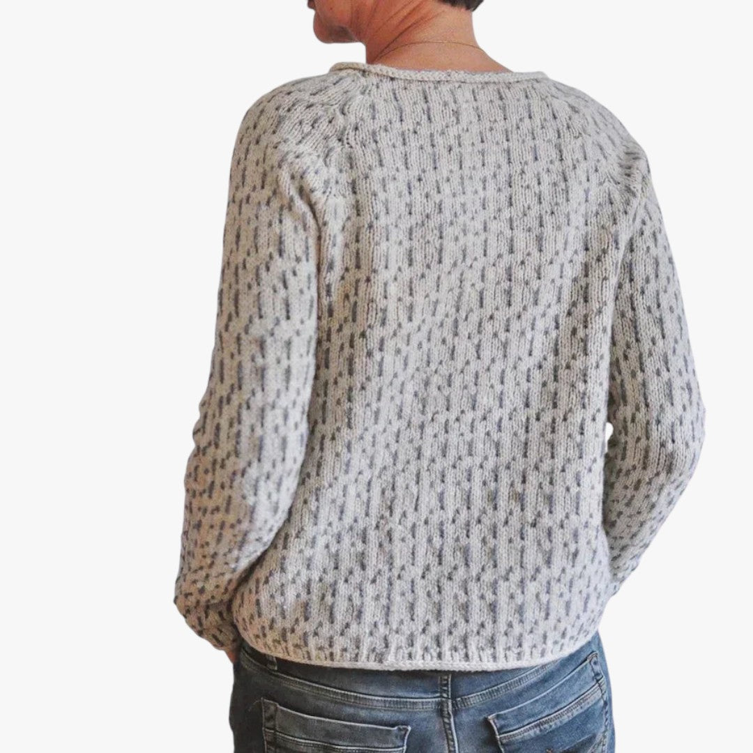 Jace & Rose Casual Knitted Cotton O-neck Sweater for Women