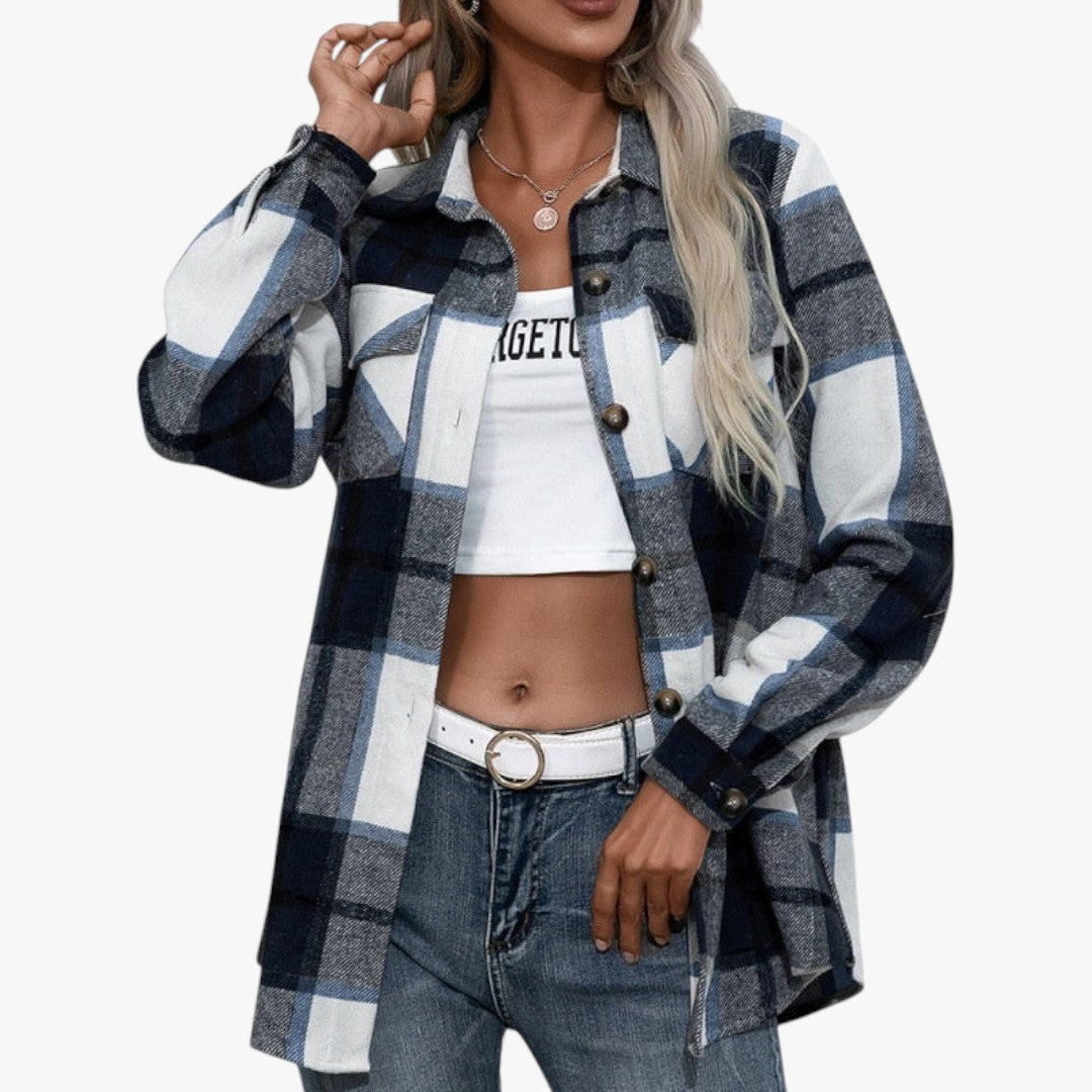 Jace & Rose Checkered Sweater for Women