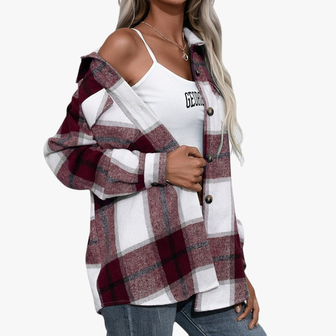 Jace & Rose Checkered Sweater for Women