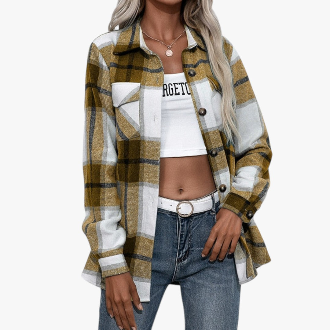Jace & Rose Checkered Sweater for Women