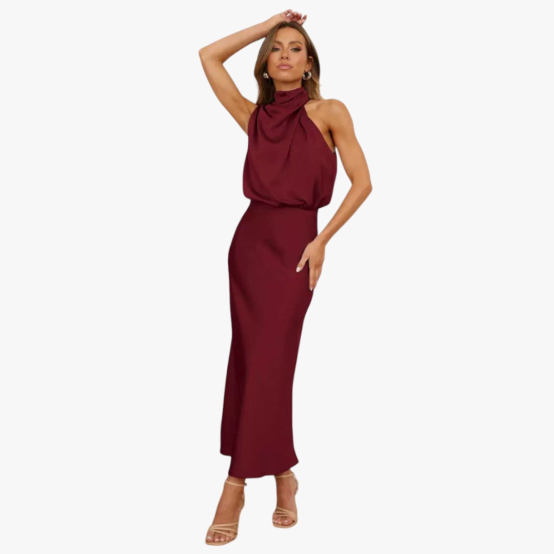 Jace & Rose Chic Satin Maxi Dress for Women