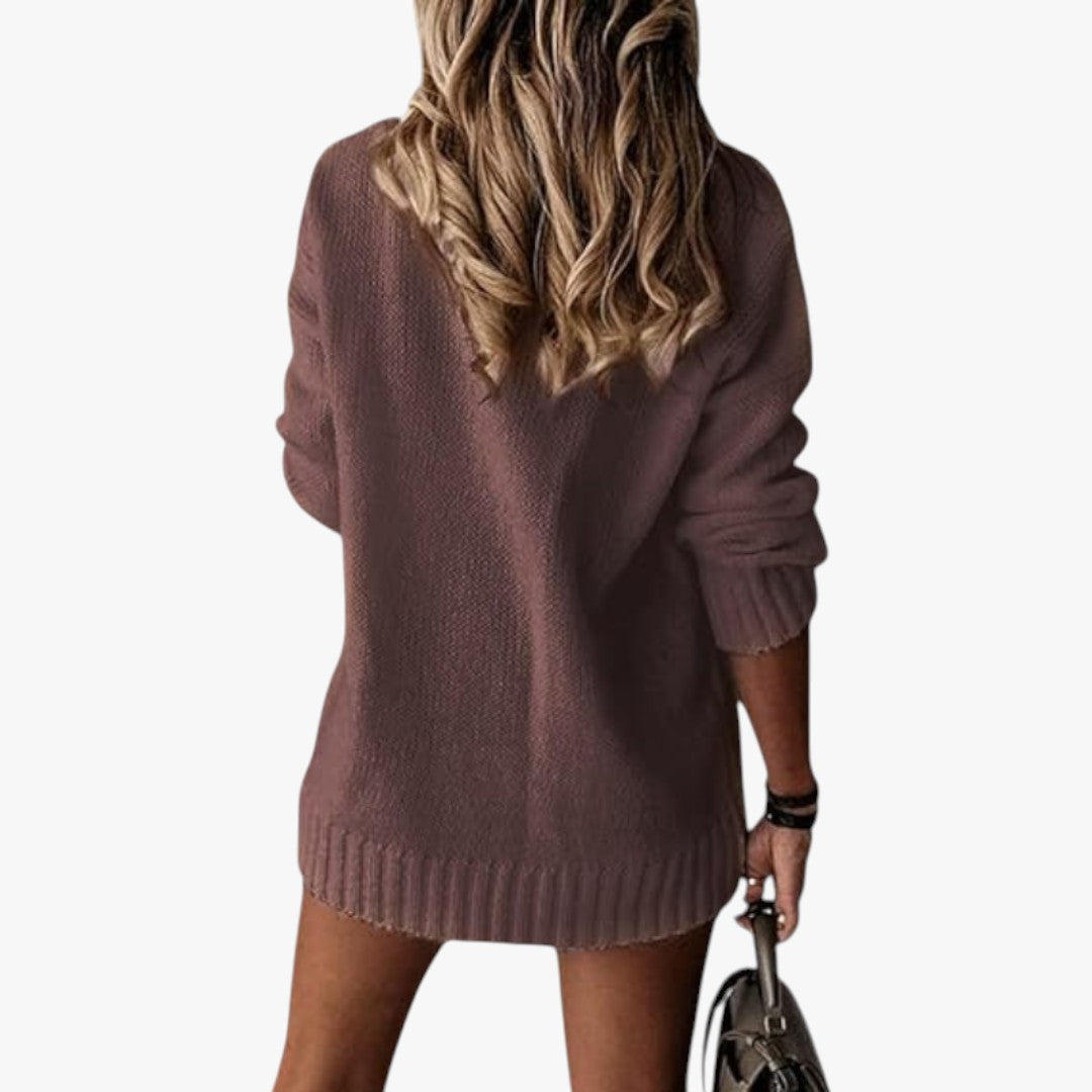 Jace & Rose Chic V-Neck Cashmere Sweater for Women