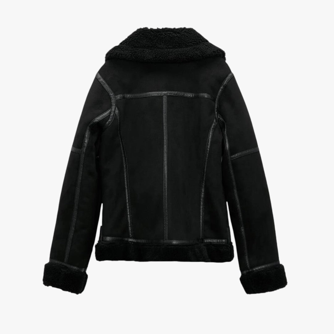 Jace & Rose Elegant Suede Warm Jacket for Women