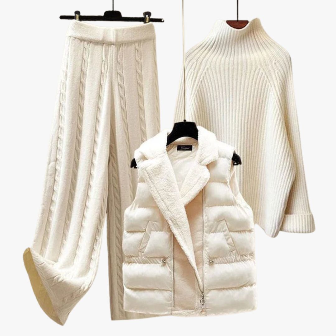 Jace & Rose 3-Piece Cotton Outfit Set for Women