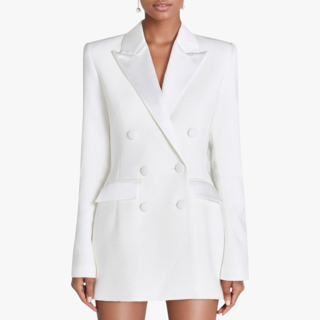 Jace & Rose Blazer Dress with Double Breasted Design and Pocket Details for Women