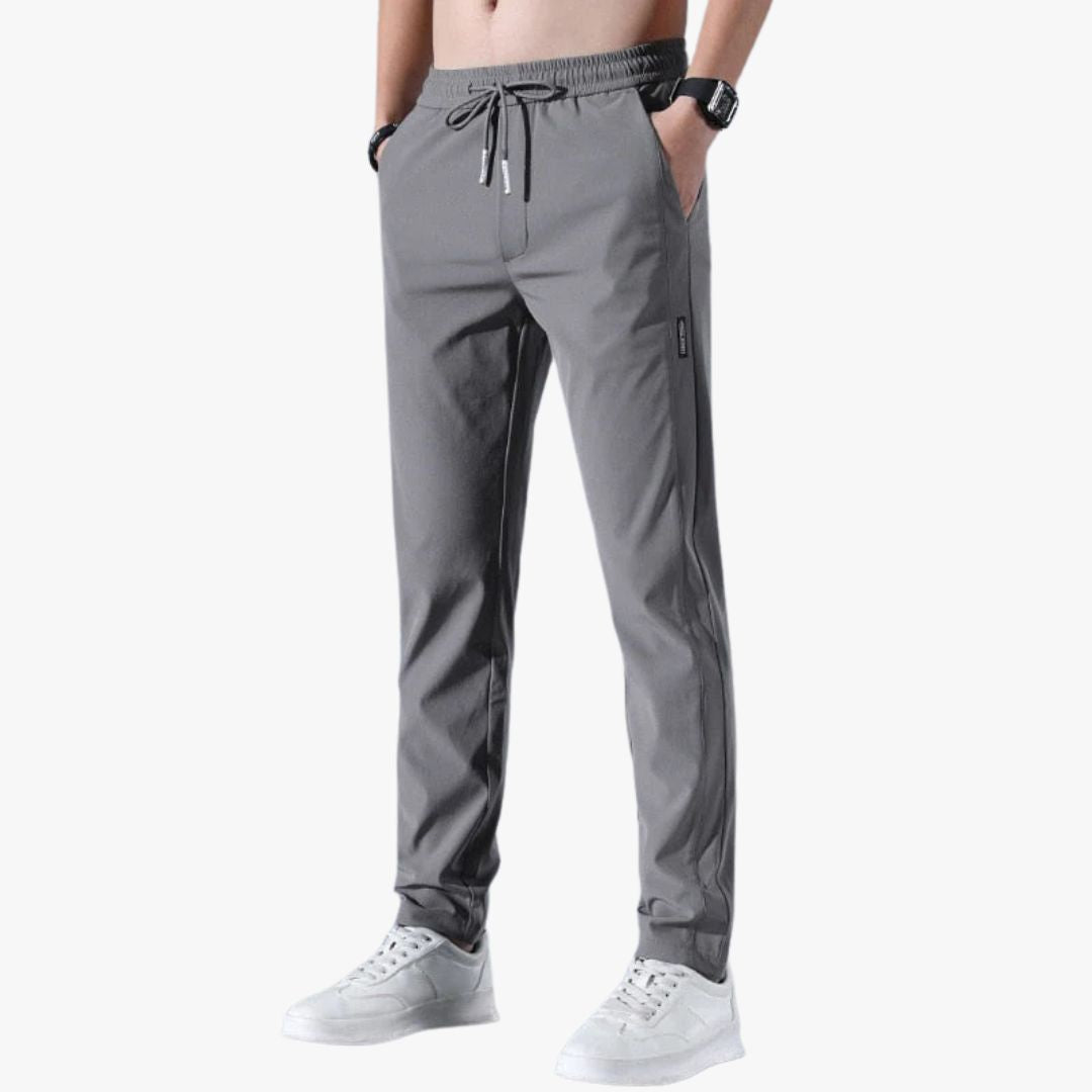 Jace & Rose | Breathable Slim Fit Trousers Elastic Waistband with Drawstring for Men