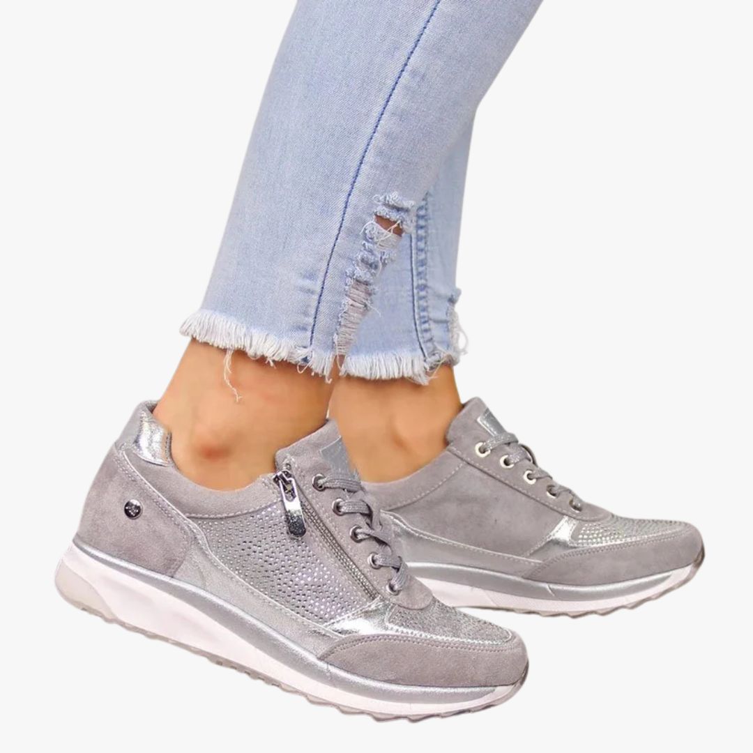 Jace & Rose | Breathable Zipper Sneakers for Women