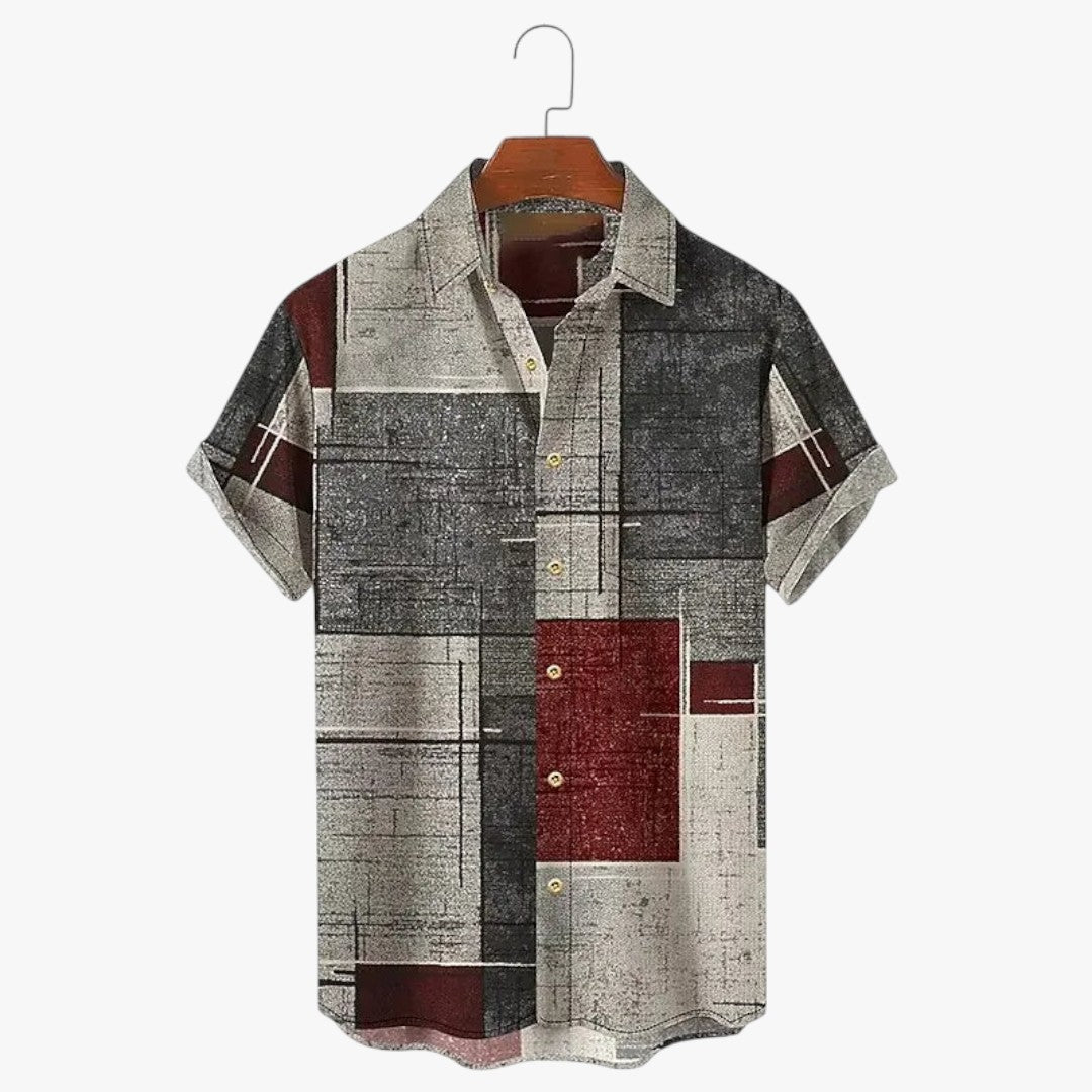 Jace & Rose Button-Up Blouse Shirt for Men