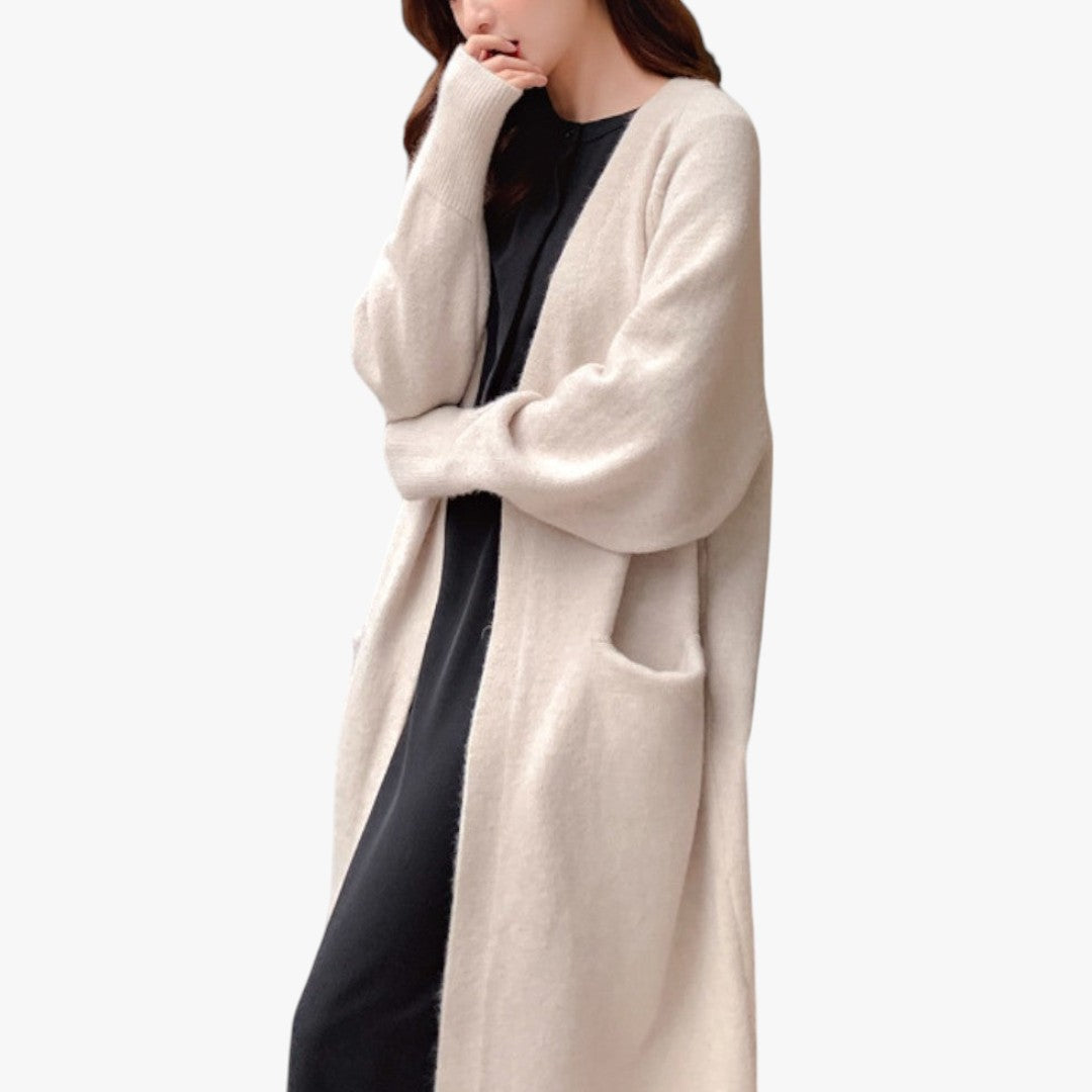 Jace & Rose Cashmere Cardigan With Long Open Front for Women