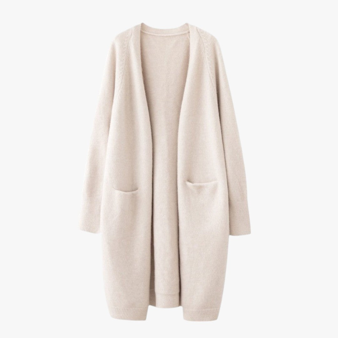 Jace & Rose Cashmere Cardigan With Long Open Front for Women