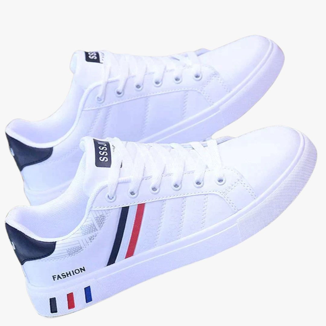 Jace & Rose Casual Low-Top Textured Design Lace-Up with Cushioned Sole Sneakers for Men