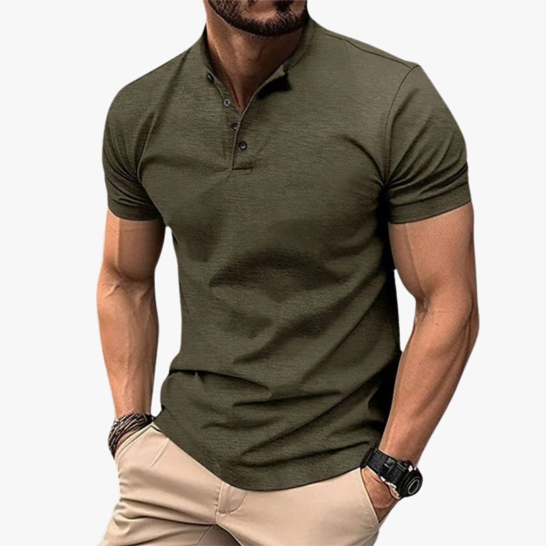 Jace & Rose Casual Polo Shirt Short Sleeve Breathable Fabric for Men