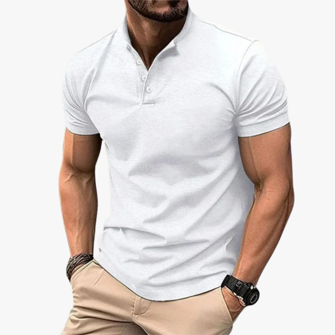 Jace & Rose Casual Polo Shirt Short Sleeve Breathable Fabric for Men