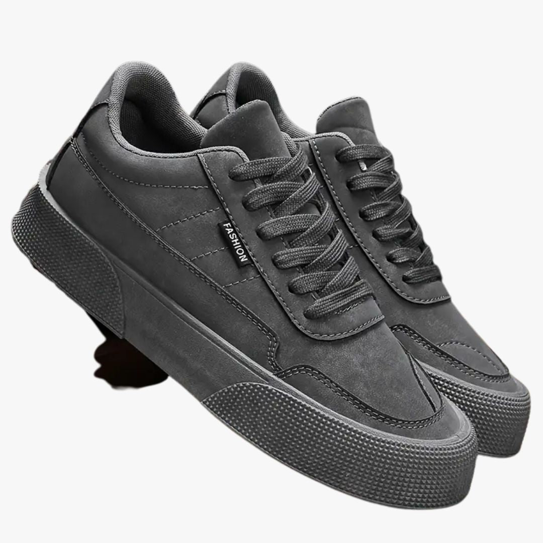 Jace & Rose Casual Sneakers Suede-Like Upper Low-Top Lace-Up Durable Grip Sole for Men