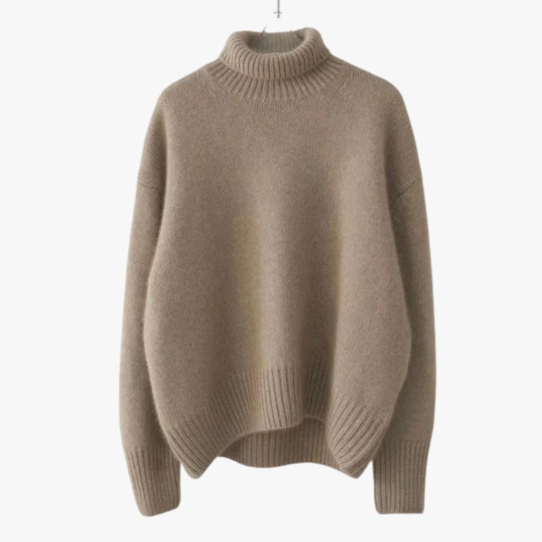 Jace & Rose Casual Soft Knitted Turtleneck Jumper for Women