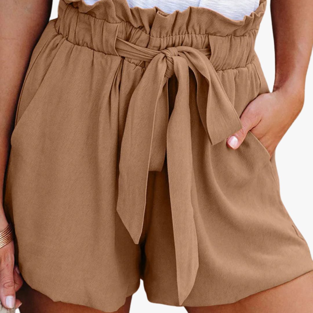 Jace & Rose Elastic Waist Wide Leg Shorts for Women