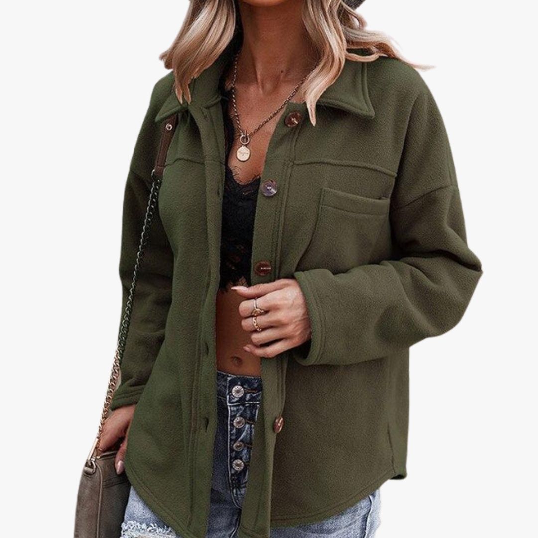 Jace & Rose Elegant Felt Fabric Coat for Women
