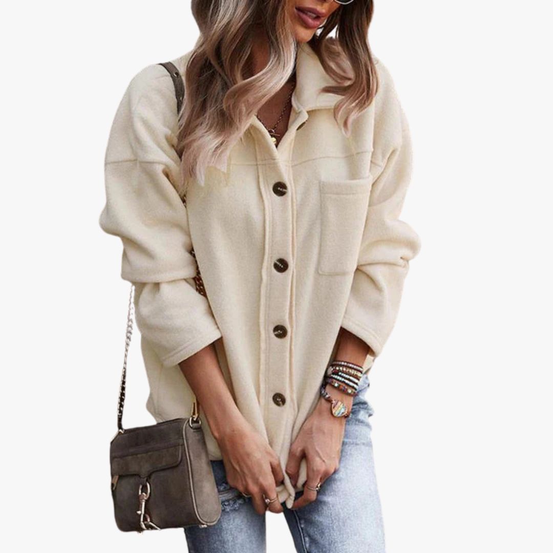 Jace & Rose Elegant Felt Fabric Coat for Women