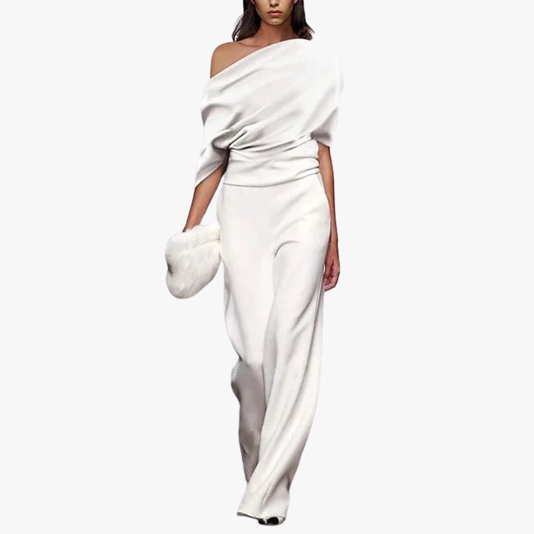 Jace & Rose Elegant Spring Jumpsuit with Single-Breasted Neckline for Women