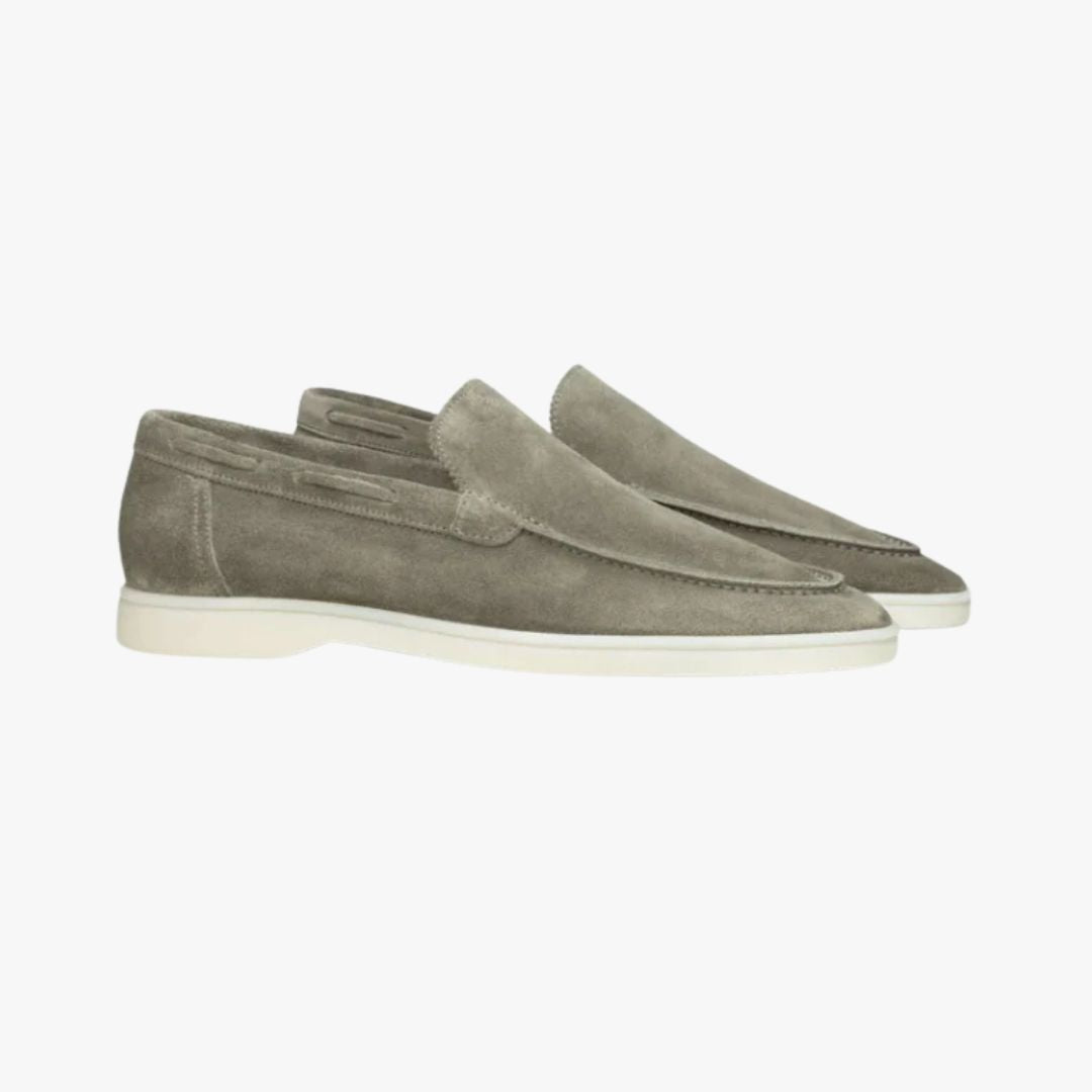Jace & Rose Genuine Leather Slip-On Loafers for Men