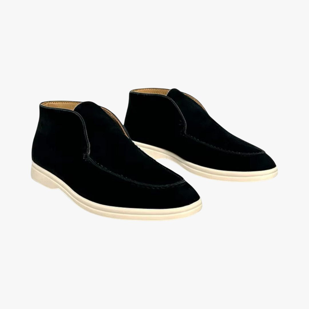 Jace & Rose | High-Top Suede Loafers – Formal Business Slip-On Shoes