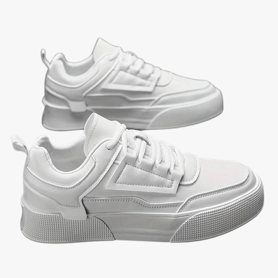 Jace & Rose Lace-Up Chunky Rubber Sole Padded Collar Trendy Casual Sneakers for Men