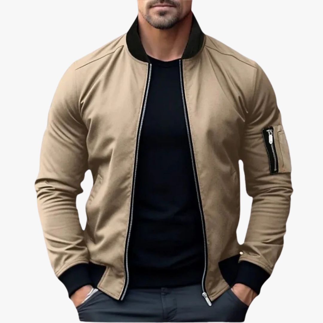 Jace & Rose Lightweight Breathable All-Season Bomber Jacket for Men