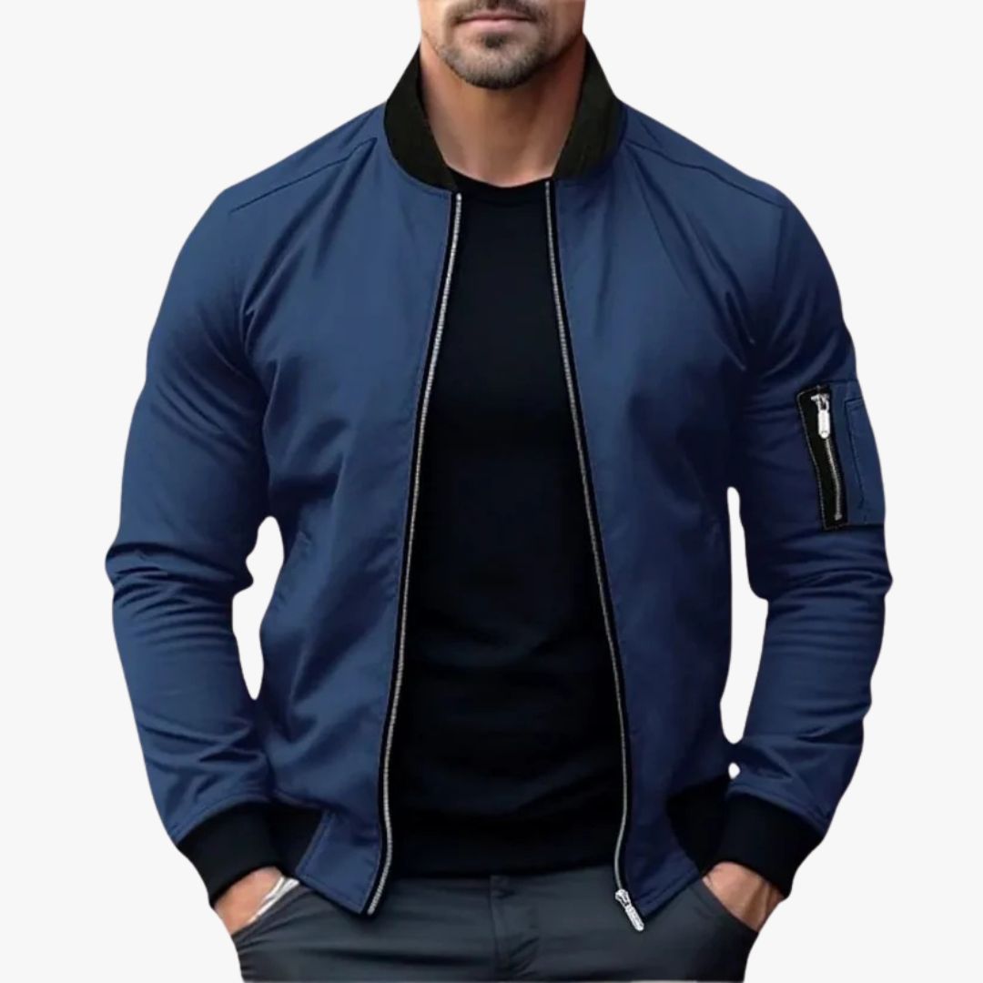Jace & Rose Lightweight Breathable All-Season Bomber Jacket for Men