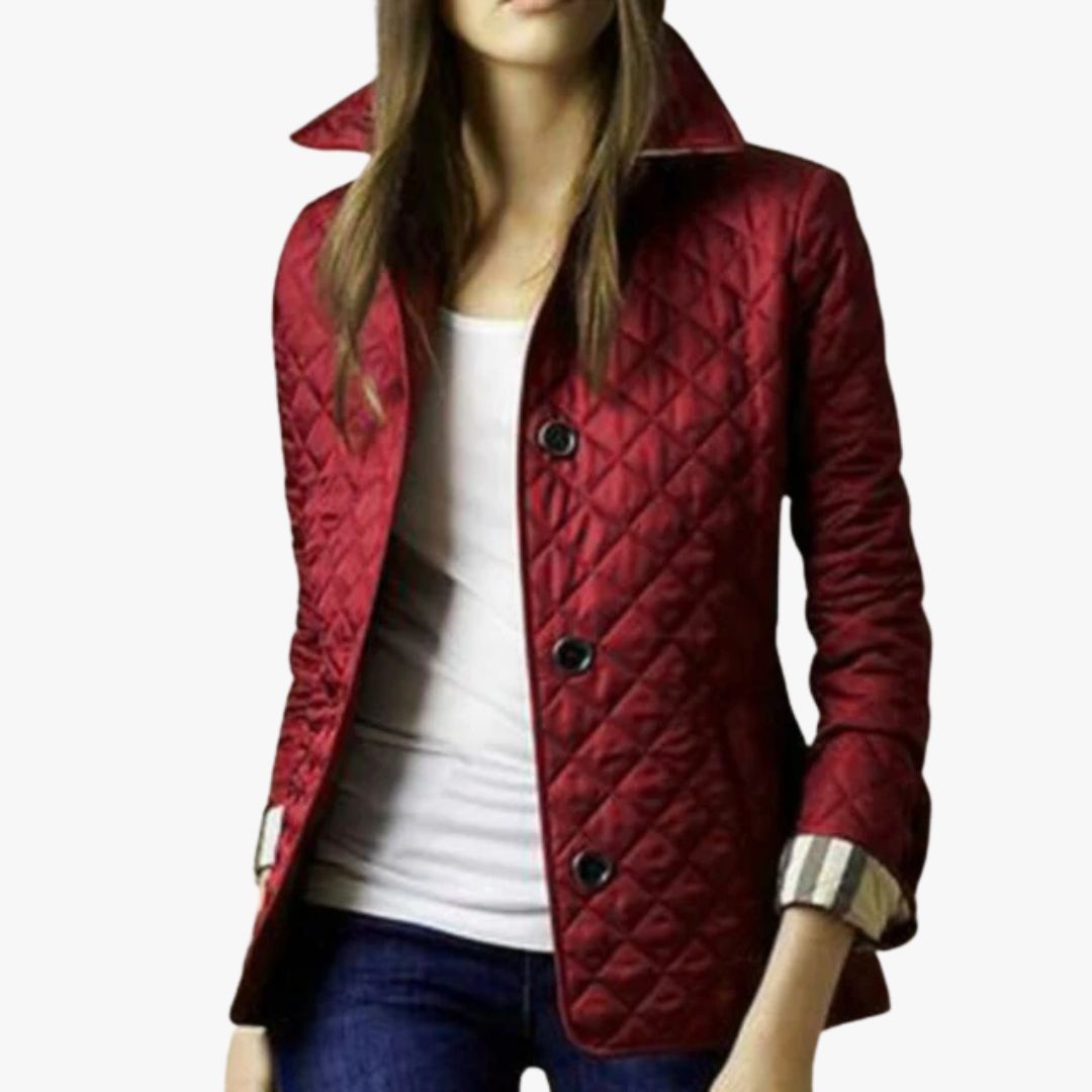 Jace & Rose Lightweight Quilted Button Closure Coat for Women