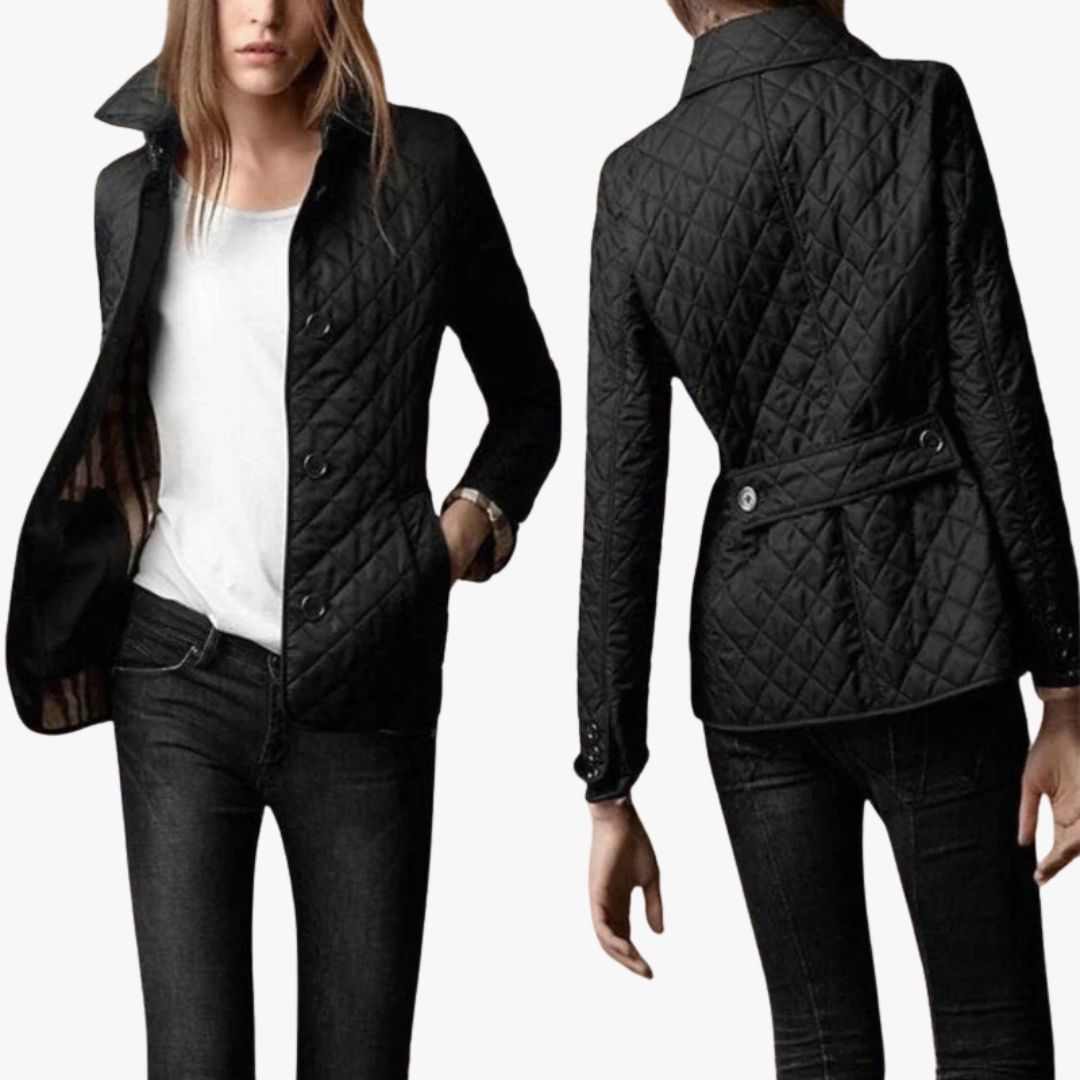 Jace & Rose Lightweight Quilted Button Closure Coat for Women