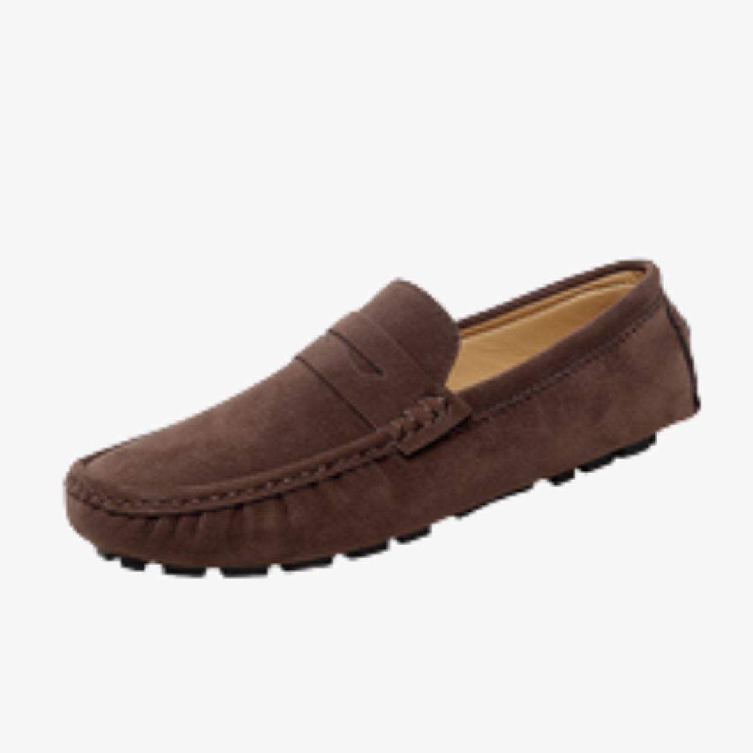 Jace & Rose | Men's Driving Loafers – Classic Suede Penny Loafers, Lightweight & Flexible for Casual Wear