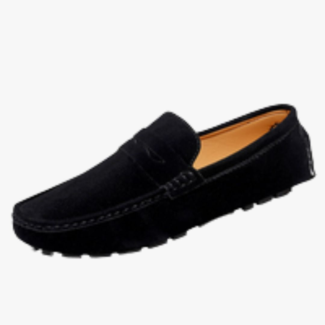 Jace & Rose | Men's Driving Loafers – Classic Suede Penny Loafers, Lightweight & Flexible for Casual Wear